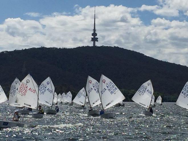 The view for parents watching from the shore wasn't bad.... - Capital Insurance ACT Optimist Championships Day 1 © Matt Owen